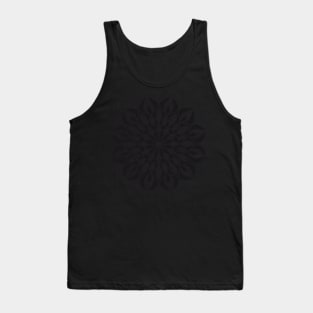 Decorative Black and White Pattern Tank Top